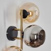Koyoto Boule lumineuse, Applique murale Or, Noir, 3 lumières