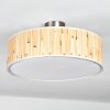 Foggia Plafonnier Nickel mat, 3 lumières