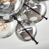 Milheiros Plafonnier, Boule lumineuse Fumé, 3 lumières