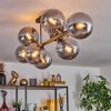 Gastor Plafonnier, Boule lumineuse Fumé, 8 lumières