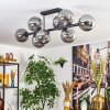 Gastor Plafonnier, Boule lumineuse Fumé, 8 lumières