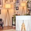 Soungou Lampadaire Chrome, Écru, 1 lumière
