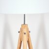 Soungou Lampadaire Chrome, Écru, 1 lumière
