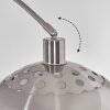 Baloca Lampadaire Nickel mat, Noir, 1 lumière
