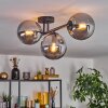 Gastor Plafonnier, Boule lumineuse Fumé, 3 lumières