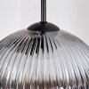 Koyoto Suspension, Boule lumineuse, Suspension grappe Ambre, Clair, Fumé, 5 lumières