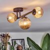 Chehalis Plafonnier, Boule lumineuse Ambre, 3 lumières