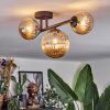 Chehalis Plafonnier, Boule lumineuse Ambre, 3 lumières
