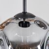 Ripoll Suspension, Boule lumineuse, Suspension grappe Ambre, Fumé, 5 lumières