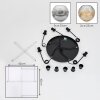 Ripoll Suspension, Boule lumineuse, Suspension grappe Ambre, Clair, Fumé, 5 lumières
