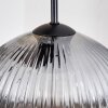Ripoll Suspension, Boule lumineuse, Suspension grappe Ambre, Clair, Fumé, 5 lumières