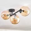 Gastor Plafonnier, Boule lumineuse Ambre, 3 lumières