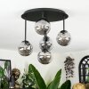 Chehalis Plafonnier, Boule lumineuse Fumé, 5 lumières
