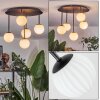 Chehalis Plafonnier, Boule lumineuse Blanc, 5 lumières
