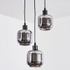 Fanhaes Suspension, Suspension, Suspension grappe Chrome, Fumé, 3 lumières