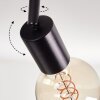 Geira Plafonnier Noir, 4 lumières