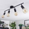 Geira Plafonnier Noir, 4 lumières