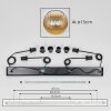 Koyoto Suspension, Boule lumineuse, Suspension Or, Clair, 4 lumières