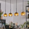Koyoto Suspension, Boule lumineuse, Suspension Or, Clair, 4 lumières