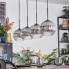 Koyoto Suspension, Boule lumineuse, Suspension Clair, Fumé, 4 lumières