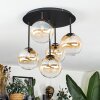 Chehalis Plafonnier, Boule lumineuse Ambre, Clair, 5 lumières