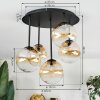 Chehalis Plafonnier, Boule lumineuse Ambre, Clair, 5 lumières