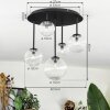 Chehalis Plafonnier, Boule lumineuse Clair, 5 lumières