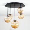 Chehalis Plafonnier, Boule lumineuse Ambre, 5 lumières