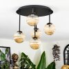 Chehalis Plafonnier, Boule lumineuse Ambre, 5 lumières