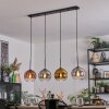 Koyoto Suspension, Boule lumineuse, Suspension Or, Clair, Cuivré, Fumé, 4 lumières