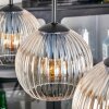 Koyoto Suspension, Boule lumineuse, Suspension Ambre, Clair, 4 lumières