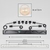 Koyoto Suspension, Boule lumineuse, Suspension Ambre, Clair, 4 lumières