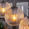 Koyoto Suspension, Boule lumineuse, Suspension Ambre, Clair, 4 lumières