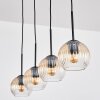 Koyoto Suspension, Boule lumineuse, Suspension Ambre, Clair, 4 lumières