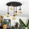 Chehalis Plafonnier, Boule lumineuse 39.5 cm Ambre, 5 lumières