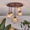 Chehalis Plafonnier, Boule lumineuse 42.5 cm Ambre, Clair, 5 lumières