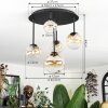 Chehalis Plafonnier, Boule lumineuse 42.5 cm Ambre, Clair, 5 lumières