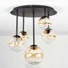 Chehalis Plafonnier, Boule lumineuse 42.5 cm Ambre, Clair, 5 lumières