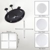 Chehalis Plafonnier, Boule lumineuse Blanc, 5 lumières