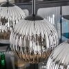 Ripoll Suspension, Boule lumineuse, Suspension Chrome, Fumé, 4 lumières
