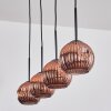 Ripoll Suspension, Boule lumineuse, Suspension Cuivré, 4 lumières