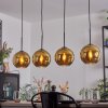 Koyoto Suspension, Boule lumineuse, Suspension Or, 4 lumières