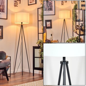 Soungou Lampadaire Noir, 1 lumière
