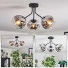 Ripoll Plafonnier, Boule lumineuse Chrome, Clair, Fumé, 3 lumières