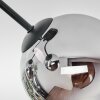 Gastor Plafonnier, Boule lumineuse Chrome, Clair, Fumé, 3 lumières