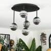 Chehalis Plafonnier, Boule lumineuse Fumé, 5 lumières
