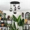 Chehalis Plafonnier, Boule lumineuse Fumé, 5 lumières