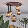Chehalis Plafonnier, Boule lumineuse Fumé, 5 lumières