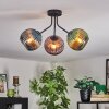 Koyoto Plafonnier, Boule lumineuse Bleu, Vert, Cuivré, 3 lumières