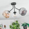 Ripoll Plafonnier, Boule lumineuse Ambre, Clair, Fumé, 3 lumières